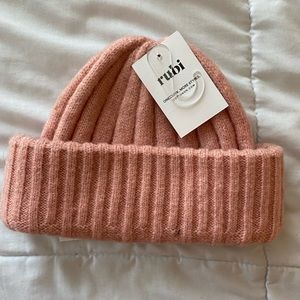 Womens pink beanie